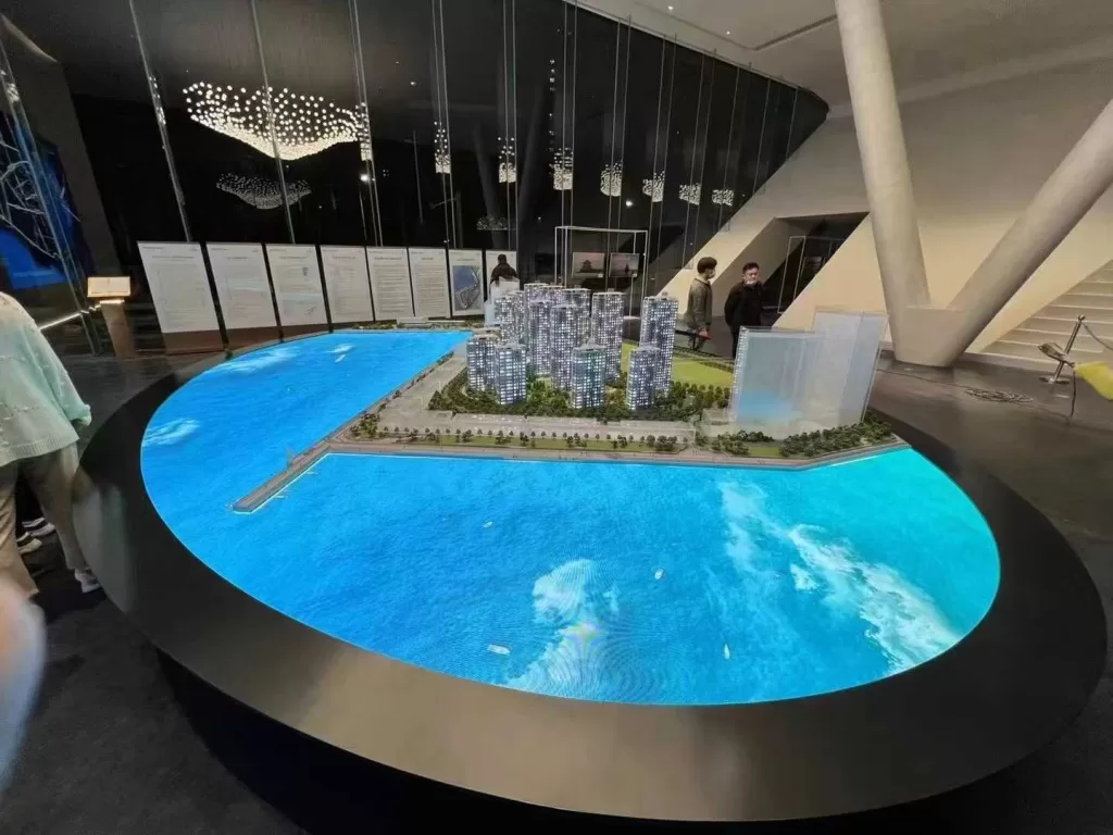 floor-integrated LED display