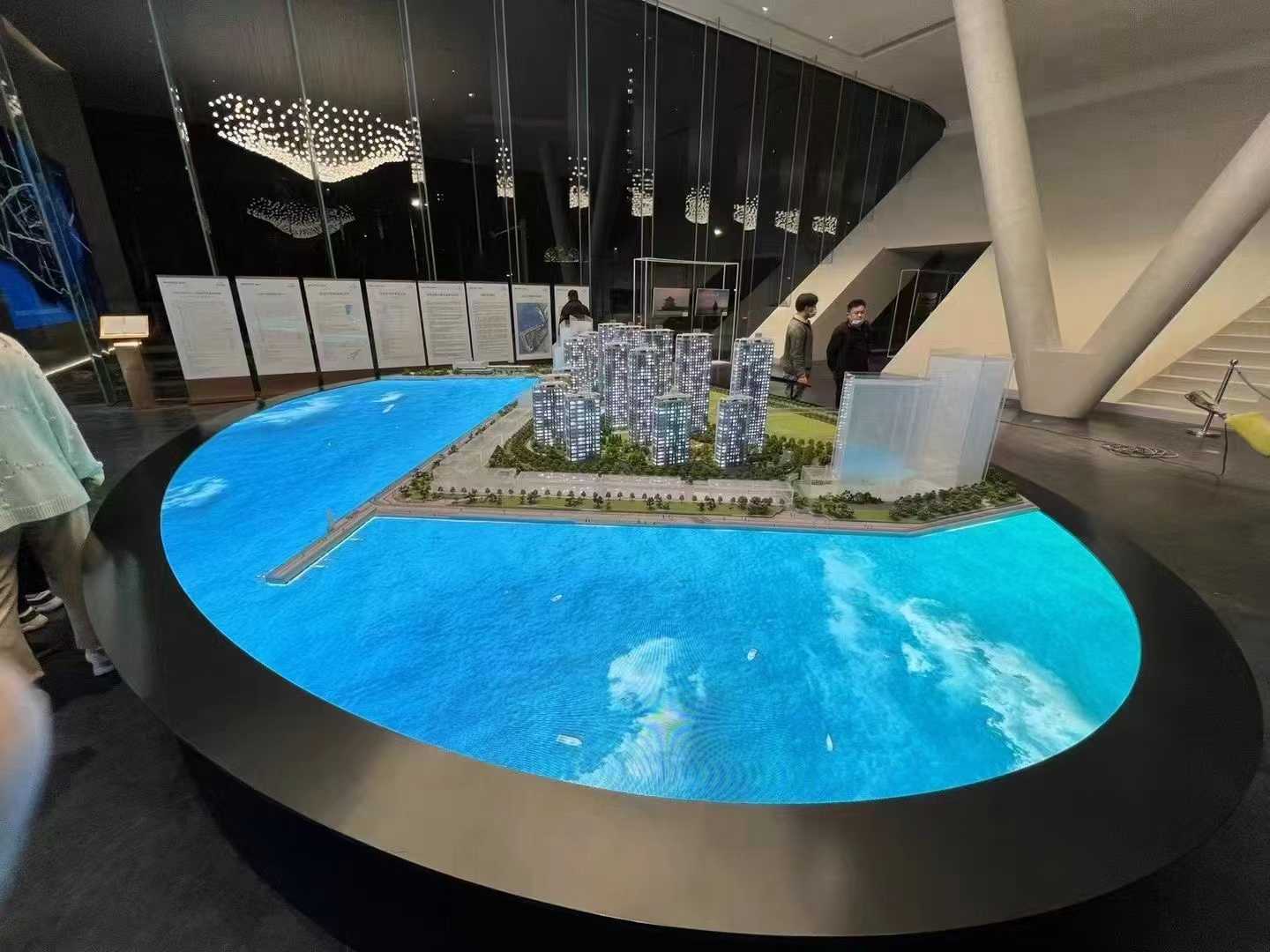 floor-integrated LED display