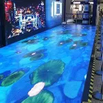 interactive floor tile LED displays